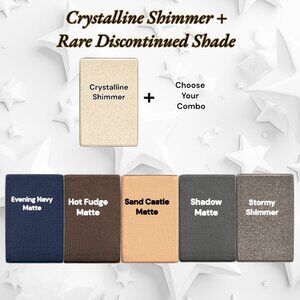 Crystalline Shimmer -  2 Eye Shadows - Choose Your Combo - Discontinued Shades